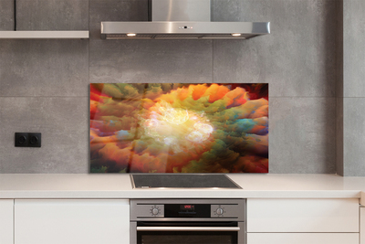 Painel de vidro Padrões fractais abstratos