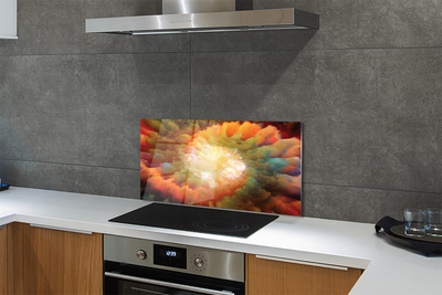 Painel de vidro Padrões fractais abstratos