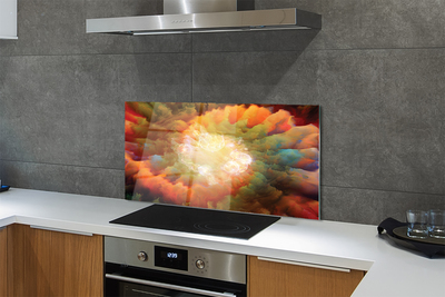 Painel de vidro Padrões fractais abstratos