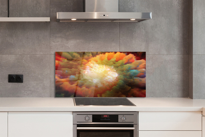 Painel de vidro Padrões fractais abstratos