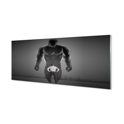 Painel de vidro Homem musculoso