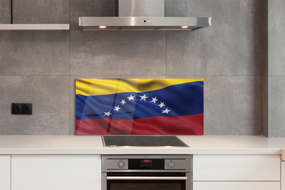 Painel de vidro bandeira venezuelana