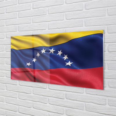 Painel de vidro bandeira venezuelana