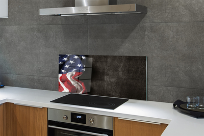 Painel de vidro Bandeira dos Estados Unidos