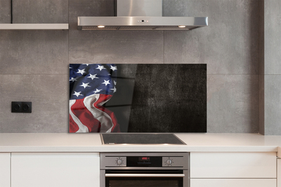 Painel de vidro Bandeira dos Estados Unidos