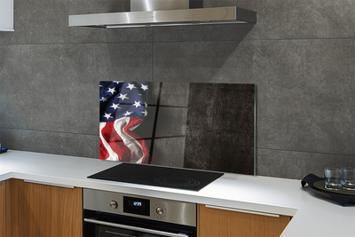 Painel de vidro Bandeira dos Estados Unidos