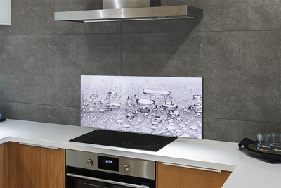 Painel de vidro Macro gotas de água