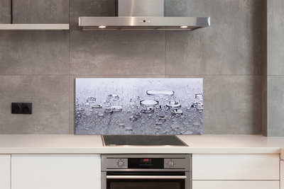 Painel de vidro Macro gotas de água