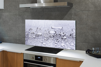 Painel de vidro Macro gotas de água