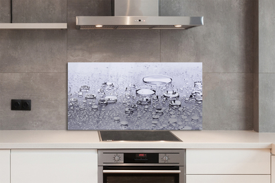 Painel de vidro Macro gotas de água