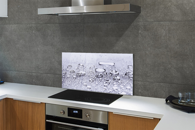 Painel de vidro Macro gotas de água