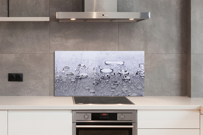 Painel de vidro Macro gotas de água