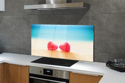 Painel de vidro Mar do Coração