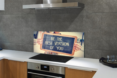 Painel de vidro Placa de inscrição