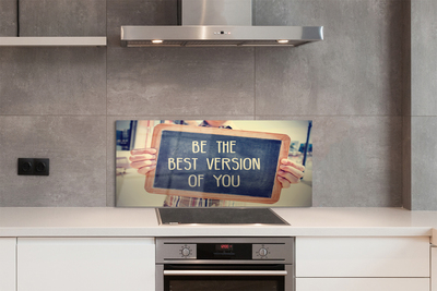 Painel de vidro Placa de inscrição