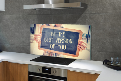 Painel de vidro Placa de inscrição