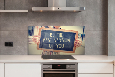 Painel de vidro Placa de inscrição