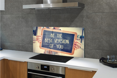 Painel de vidro Placa de inscrição