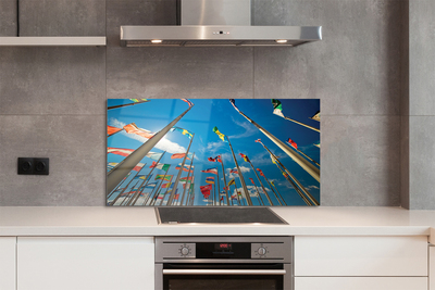 Painel de vidro Várias bandeiras