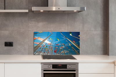 Painel de vidro Várias bandeiras