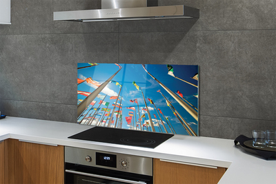 Painel de vidro Várias bandeiras