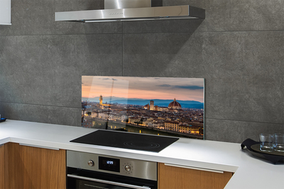 Painel de vidro Itália Panorama das montanhas da catedral