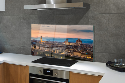 Painel de vidro Itália Panorama das montanhas da catedral