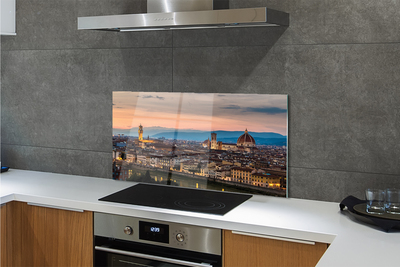 Painel de vidro Itália Panorama das montanhas da catedral