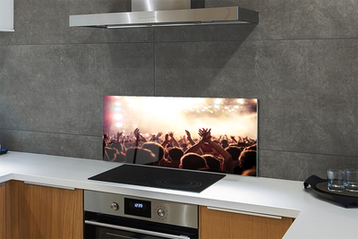 Painel de vidro Concerto de pessoas