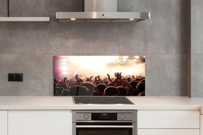 Painel de vidro Concerto de pessoas