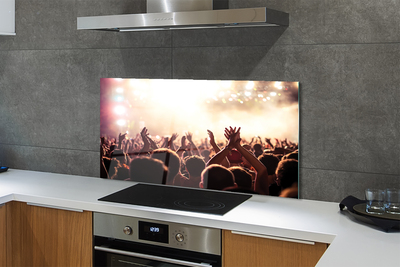 Painel de vidro Concerto de pessoas