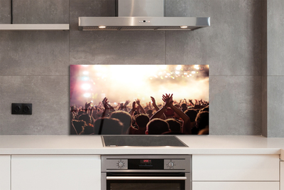 Painel de vidro Concerto de pessoas