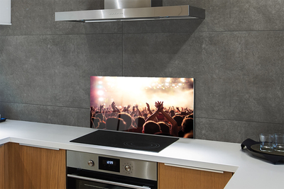 Painel de vidro Concerto de pessoas