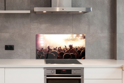 Painel de vidro Concerto de pessoas