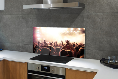 Painel de vidro Concerto de pessoas