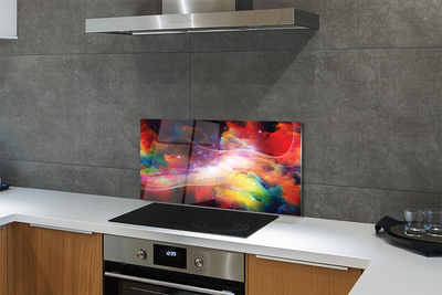 Painel de vidro Fractais de ondas abstratas