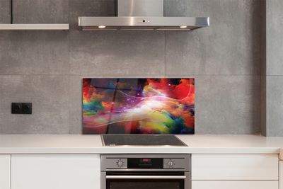 Painel de vidro Fractais de ondas abstratas