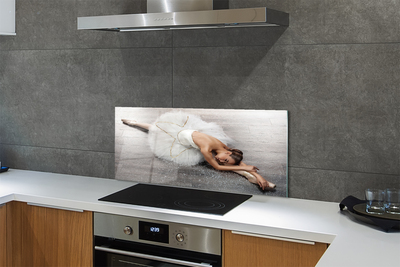 Painel de vidro Vestido de bailarina branco feminino