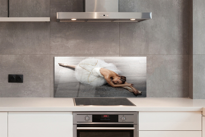 Painel de vidro Vestido de bailarina branco feminino