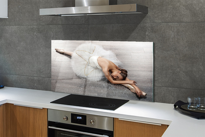 Painel de vidro Vestido de bailarina branco feminino