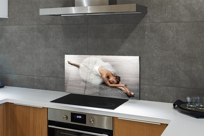 Painel de vidro Vestido de bailarina branco feminino