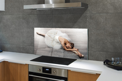 Painel de vidro Vestido de bailarina branco feminino