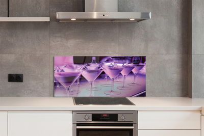 Painel de vidro Coquetéis em copos