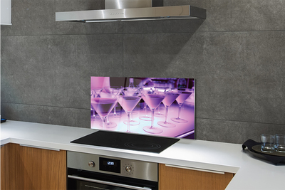 Painel de vidro Coquetéis em copos