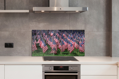 Painel de vidro Bandeiras dos Estados Unidos