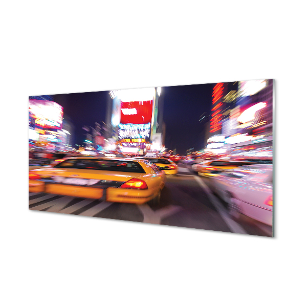 Painel de vidro Carro cidade luz