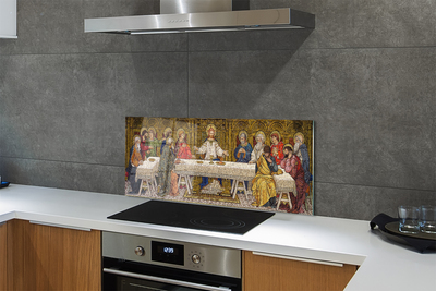 Painel de vidro A peça A Última Ceia