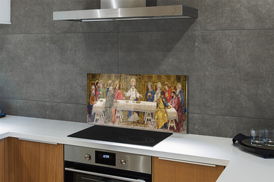 Painel de vidro A peça A Última Ceia