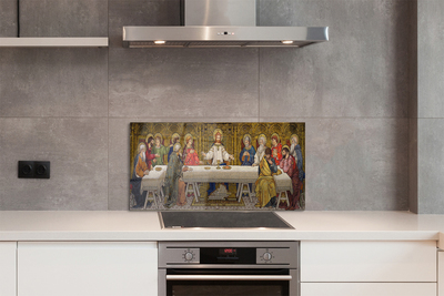 Painel de vidro A peça A Última Ceia