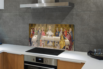 Painel de vidro A peça A Última Ceia